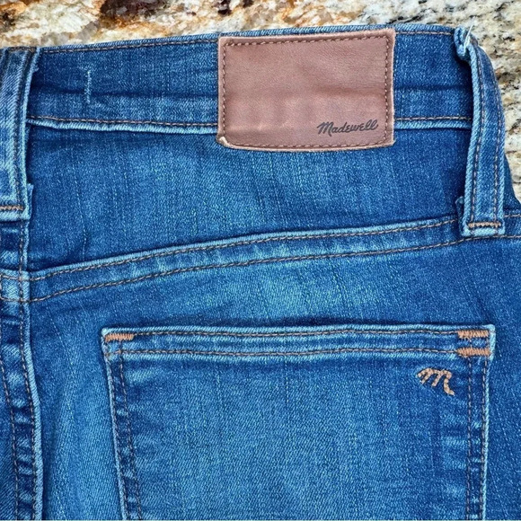 Madewell Jeans Womens Size 27Tall High Rise Skinny Button Fly Distressed Stretch - Picture 4 of 13